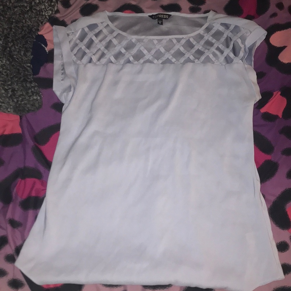 light blue, very cute shirt